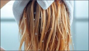 prepping hair: dampening or towel drying