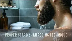 proper beard shampooing technique