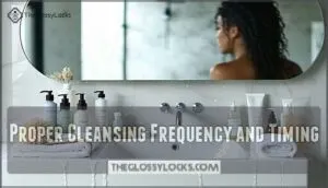 proper cleansing frequency and timing