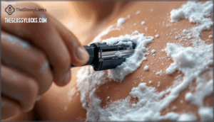 proper shaving direction and pressure