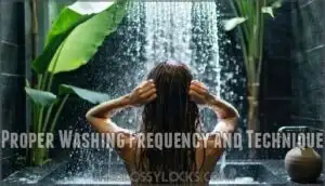 proper washing frequency and technique