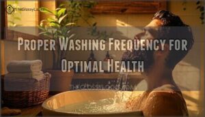 proper washing frequency for optimal health