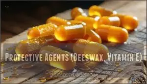 protective agents (beeswax, vitamin e)