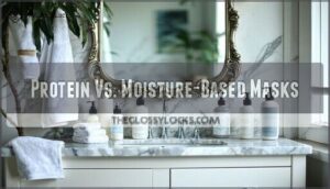 protein vs. moisture-based masks