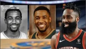 rare photos of harden without a beard