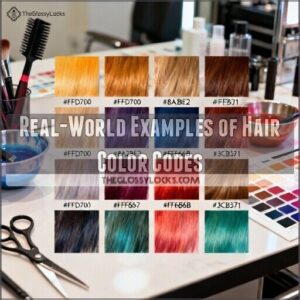 real-world examples of hair color codes