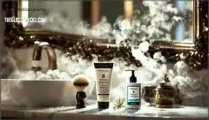 recommended shaving creams, gels, and brushes