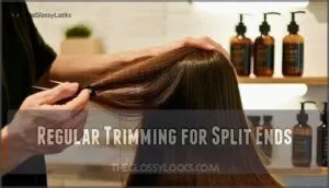 regular trimming for split ends