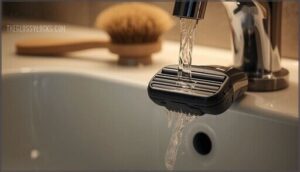 removing hair clippings and debris