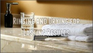 rinsing and drying for lasting results rinsing and drying for lasting results