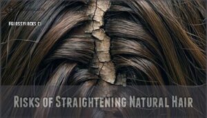 risks of straightening natural hair