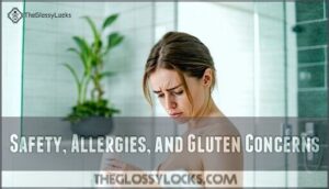 safety, allergies, and gluten concerns