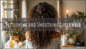 sectioning and smoothing curly hair sectioning and smoothing curly hair