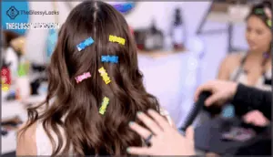 sectioning hair for application sectioning hair for application