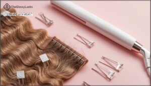 securing with clips and pins securing with clips and pins