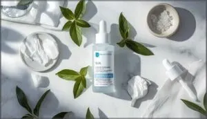 selecting safe exfoliants (e.g., paula’s choice bha liquid exfoliant)