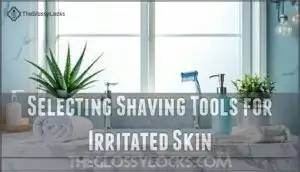 selecting shaving tools for irritated skin