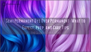 semi permanent dye over permanent