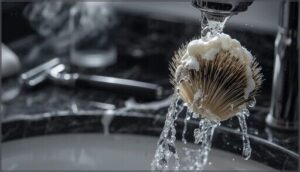 shaving and rinsing shaving and rinsing