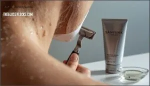 shaving cream and ingrown hair prevention