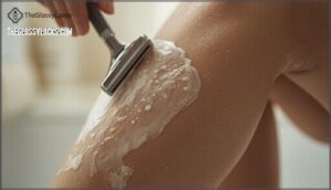 shaving in the direction of hair growth