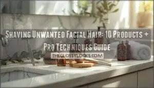 shaving unwanted facial hair