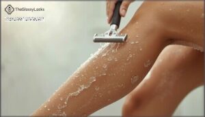 shaving with the grain for fewer passes