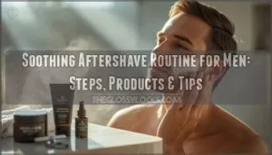 soothing aftershave routine for men