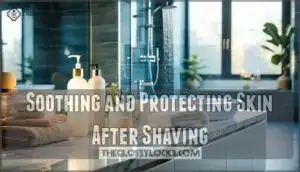 soothing and protecting skin after shaving