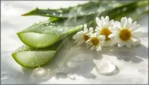 soothing botanicals: aloe vera and chamomile