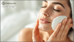 step 1: cleansing the face thoroughly