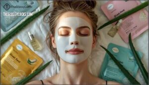 step 3: masking with sheet masks under $10