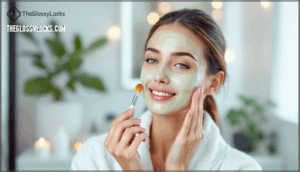 step 4: applying diy face masks