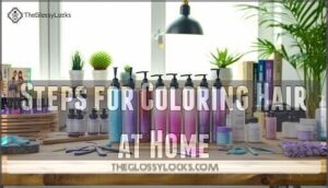 steps for coloring hair at home