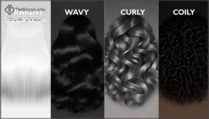 straight, wavy, curly, and coily explained