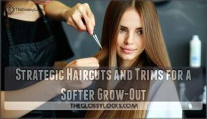 strategic haircuts and trims for a softer grow-out