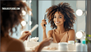 styling hair after washing a perm