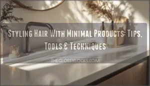 styling hair with minimal products