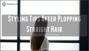 styling tips after plopping straight hair