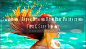 swimming after dyeing your hair red