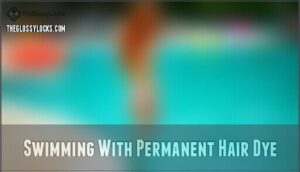 swimming with permanent hair dye