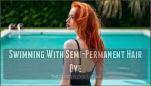 swimming with semi-permanent hair dye