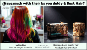 throwing box dye over fresh salon-colored hair