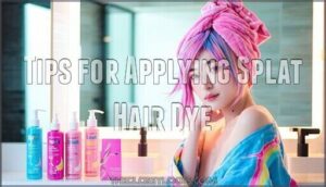 tips for applying splat hair dye