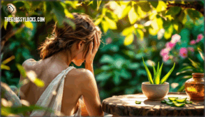 treating and soothing a sunburned scalp