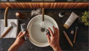 trimming and cleansing facial hair trimming and cleansing facial hair