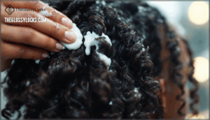 use a leave-in conditioner (for curlies rather than wavies)