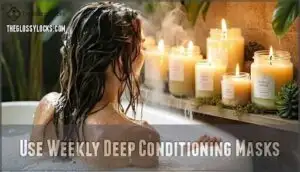 use weekly deep conditioning masks