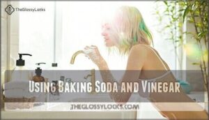 using baking soda and vinegar
