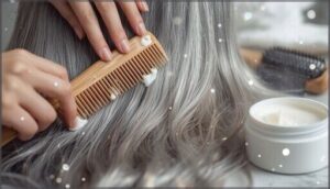 using combs and brushes for even distribution
